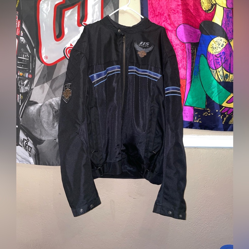 Harley Davidson Men’s 115th Anniversary Motorcycle Jacket/Armored/Size 3XL